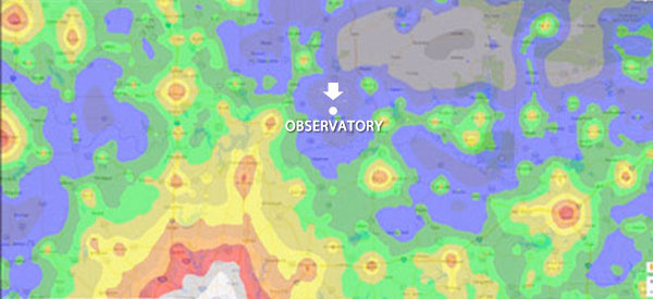 Lone Star Observatory map